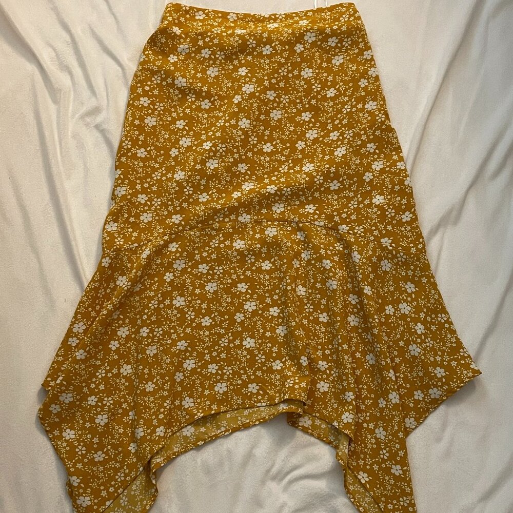 Yellow Floral Skirt